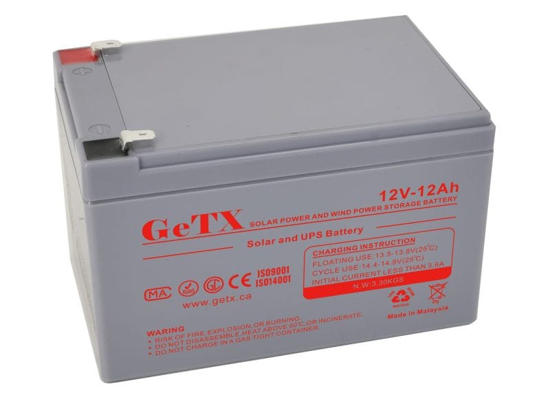 GeTX Rechargeable battery 12V 12Ah Lead Acid GX12-12