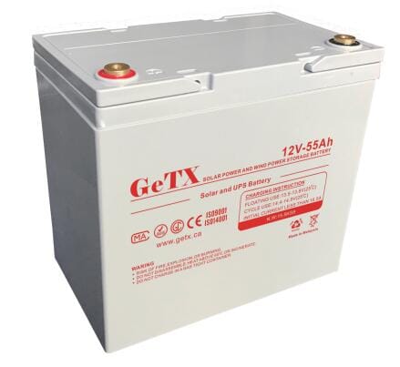 GeTX Rechargeable battery 12V 55Ah Lead Acid GX12-55
