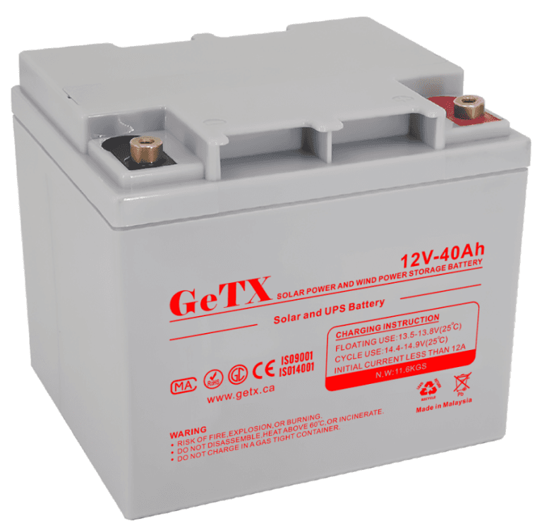 GeTX Rechargeable battery 12V 40Ah Lead Acid GX12-40
