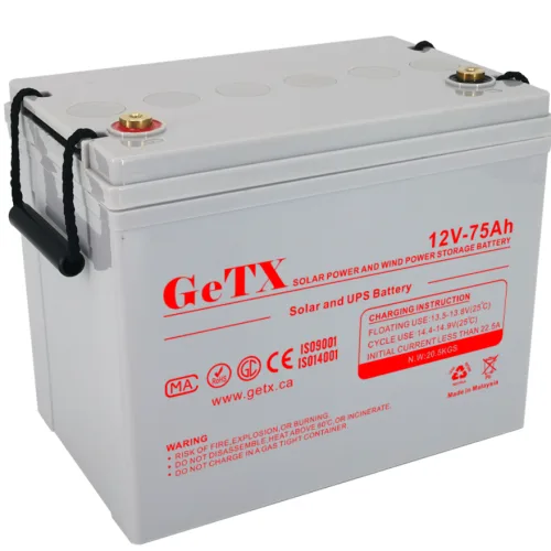 GeTX Rechargeable battery 12V 75Ah Lead Acid GX12-75