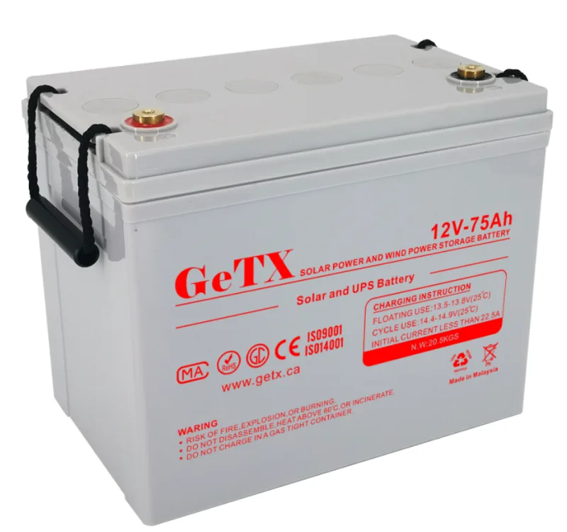 GeTX Rechargeable battery 12V 75Ah Lead Acid GX12-75