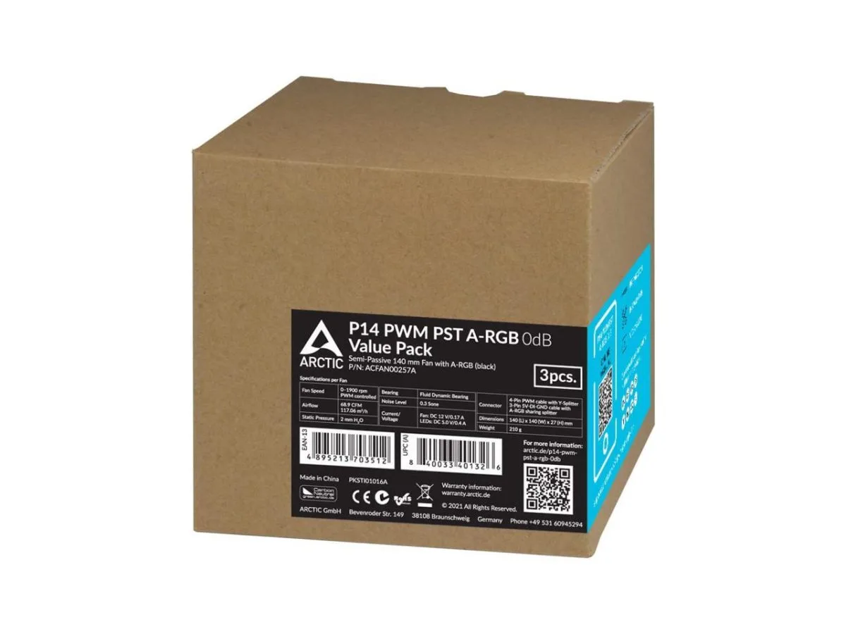 ARCTIC P14 PWM PST A-RGB