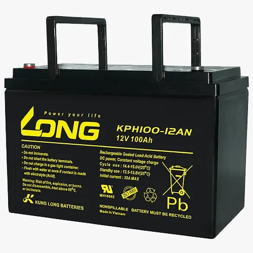 Long 12V 100Ah Rechargeable UPS Battery