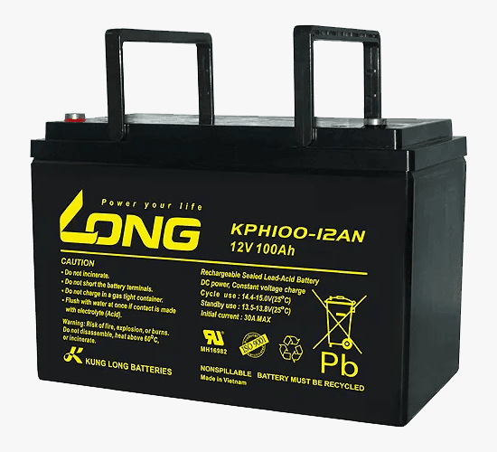 Long 12V 100Ah Rechargeable UPS Battery