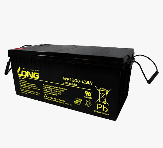 Long 12V 200Ah Rechargeable Sealed Valve Regulated Lead Acid Battery WPL200-12BN