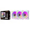 DarkFlash INF24 3 in 1 with Controller Remote ARGB Fan White