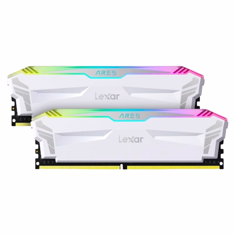 32GB DDR5 6400MHz RGB Lexar White