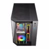 SAMA Neview 2771M MATX Tempered Glass Gaming Case (3 Pre-Installed ARGB Fans + ARGB FAN hub) – Black - Image 5