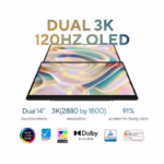 Asus ZenBook DUO UX8406CA Laptop – Intel Core Ultra 9-185H, 2TB SSD, 32GB RAM, 14-Inch 3K Touchscreen OLED Display, WIN11 + Asus Pen - Black - Image 5