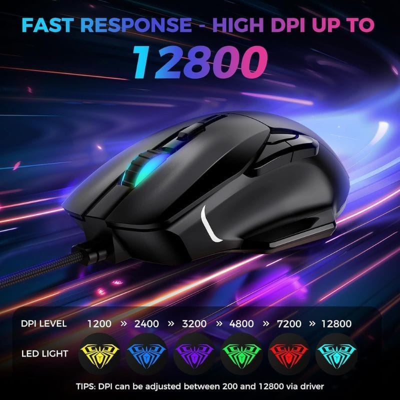 AULA F815 RGB Gaming Mouse