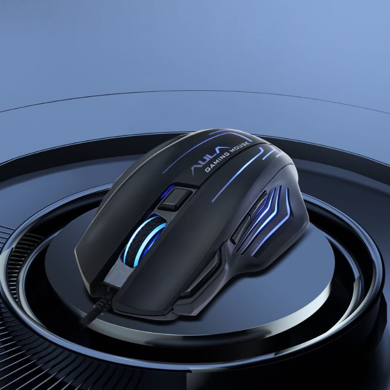AULA S18 RGB 7-Buttons 4000 DPI Wired Gaming Mouse Black