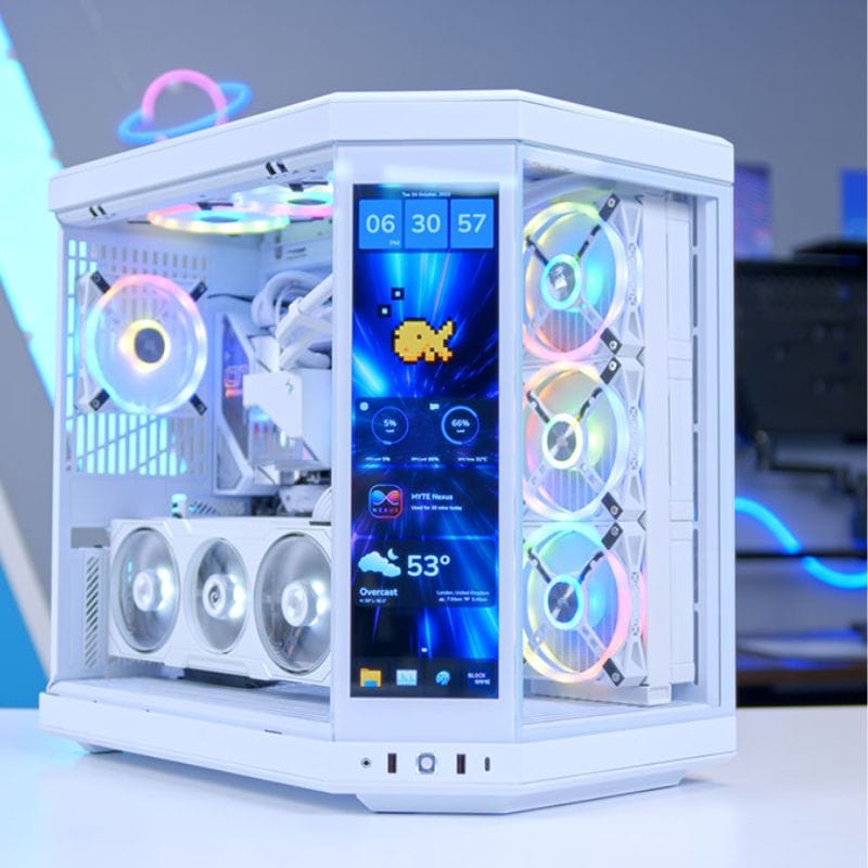 HYTE Y70 Touch Mid-Tower ATX Case Snow White iraq