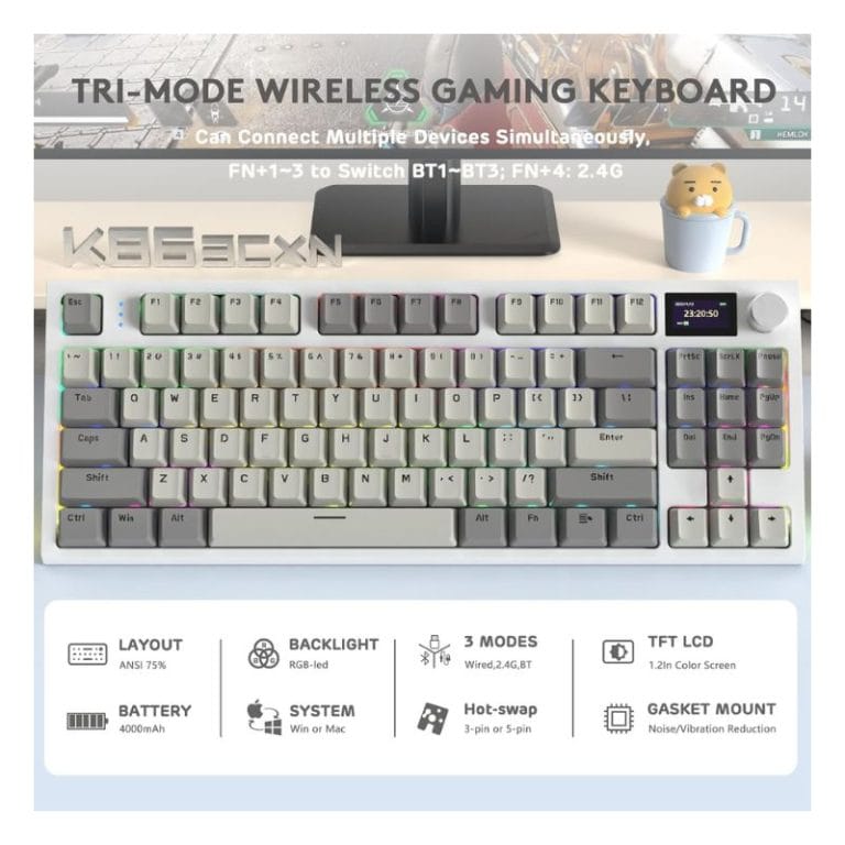 ATTACK SHARK K86 wireless keyboard