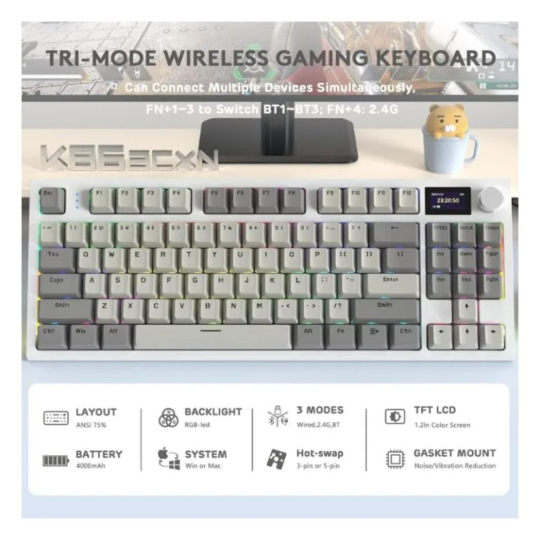 ATTACK SHARK K86 wireless keyboard