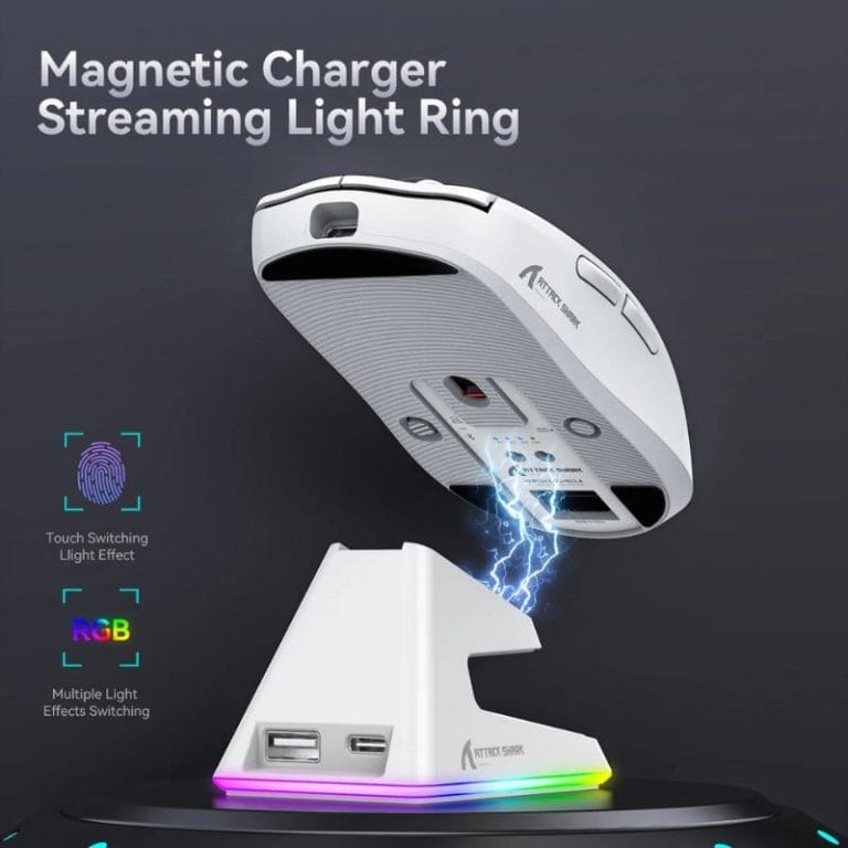 Attack Shark X6 Wireless Gaming Mouse With Magnetic Dock iraq