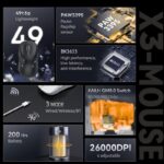 Attack Shark X3 Gaming Mouse 26000 DPI Wireless Black iraq