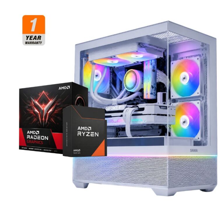 Redline Phantom Gaming PC - AMD Ryzen 7-7700, Sapphire PULSE RX 9070XT 16GB, ANACONDA 32GB DDR5 6000MHz, 1TB NVMe SSD