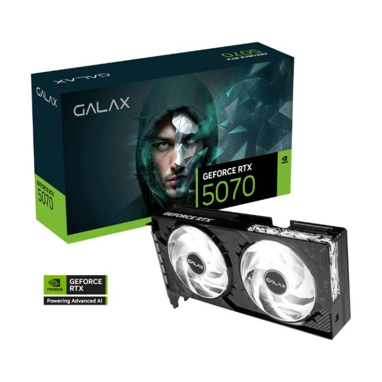 GALAX GeForce RTX 5070 1‑Click OC 12GB GDDR7 Graphics Card - Black