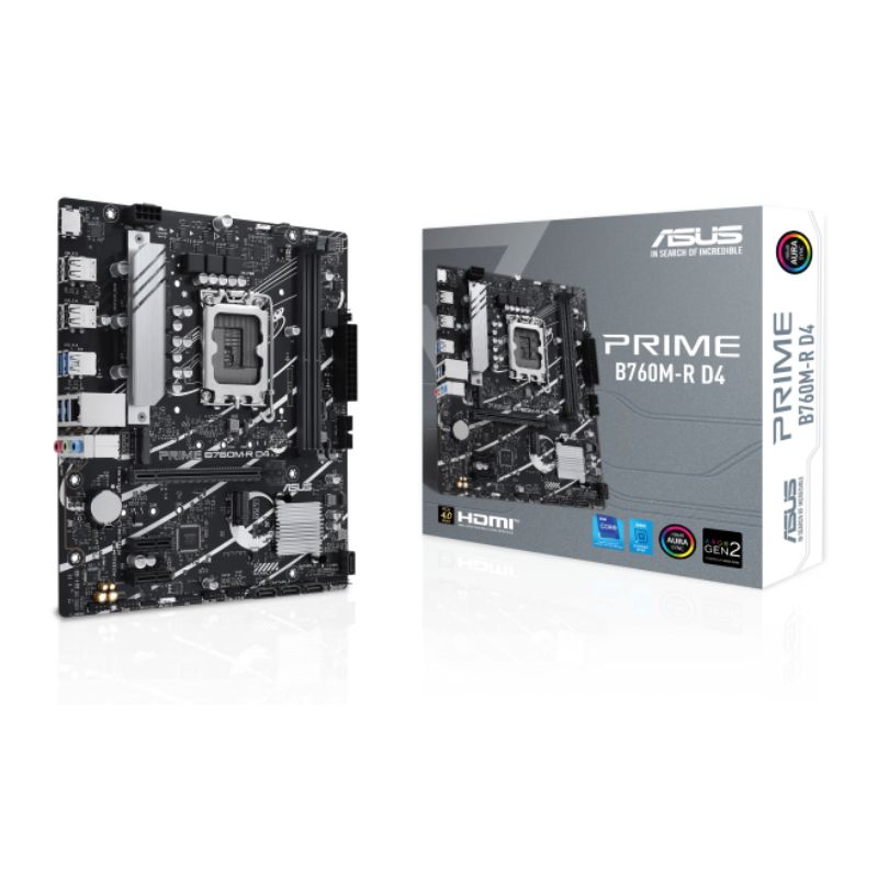 ASUS PRIME B760M-R D4 Intel Micro-ATX Mainboard - 3-Years Warranty iraq