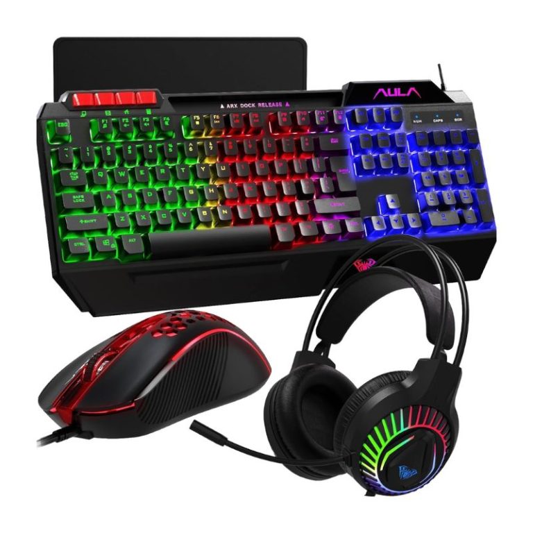AULA T650 Gaming Keyboard Mouse Headset and Mousepad Combo