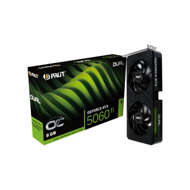 Palit GeForce RTX™ 5060 Ti Dual OC 8GB Graphics Card - Black