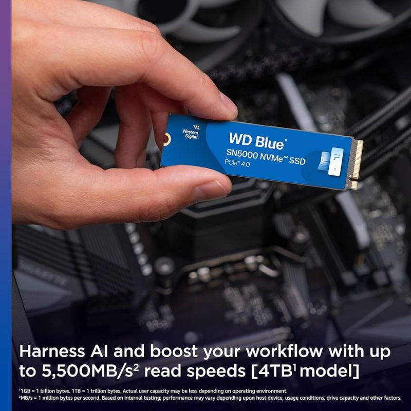 WD SN50001TB 1TB GEN4 Blue NVMe SSD