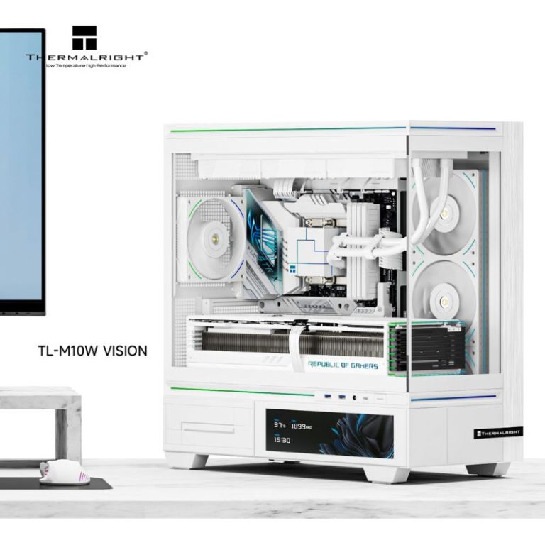Thermalright TL-M10 Vision MATX PC Case (Without Fans) - White