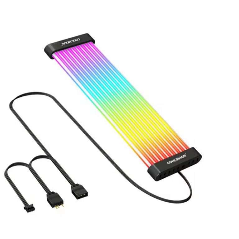 COOLMOON C200EX ARGB 24-Pin PC Motherboard Extension - Black