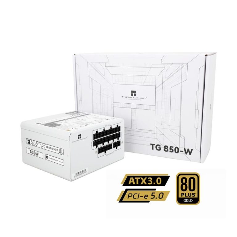 Thermalright TR-TG850S 850W 80+ Gold Non-Modular Power Supply - White