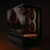 Jungle Leopard MS-01G Mid Tower ATX Gaming Case (3 Pre-Installed ARGB Fans) – Black