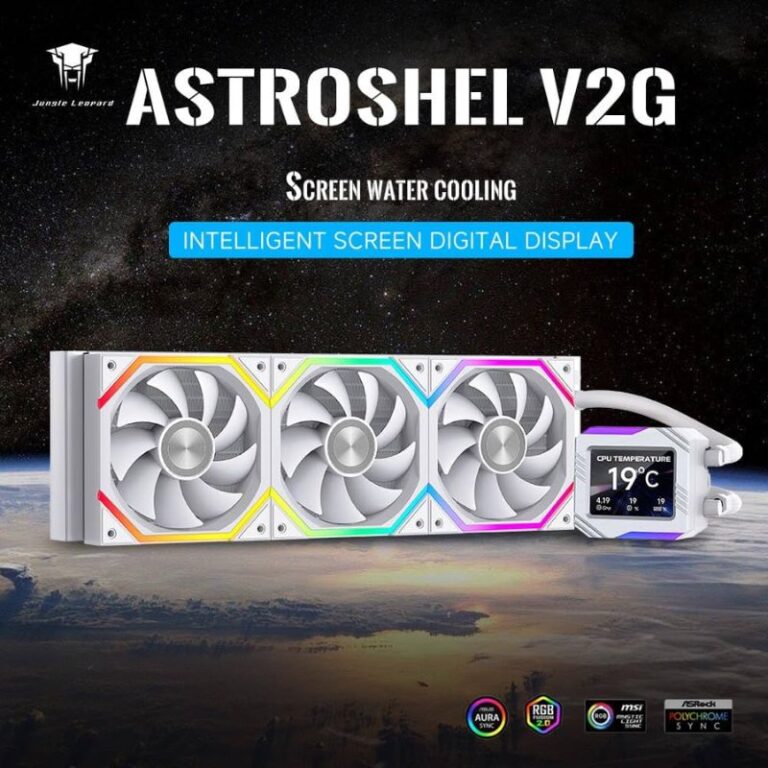 Jungle Leopard Astroshel V2G 360 ARGB Liquid Cooler - White