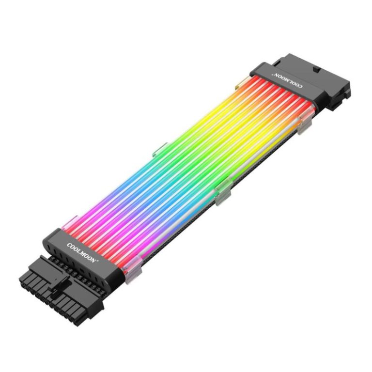 COOLMOON C200EX ARGB 24-Pin PC Motherboard Extension - Black