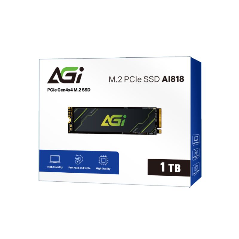 AGI AI818 1TB PCIe NVMe M.2 Gen4x4 SSD