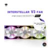 Jungle Leopard Interstellar V3 ARGB 120mm Reversible (3-Pack Fans) – White - Image 2
