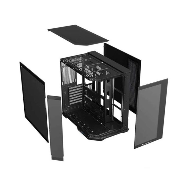 Jungle Leopard AS-01 Mid Tower ATX Case (Without Fans) – Black