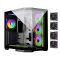 Jungle Leopard AS-01T Mid Tower ATX Gaming Case (4 Pre-Installed ARGB Fans) – Black