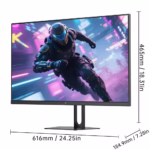 KTC H27T7P 27-Inch 200Hz QHD (2560×1440) Fast IPS Gaming Monitor - 3-Years Warranty