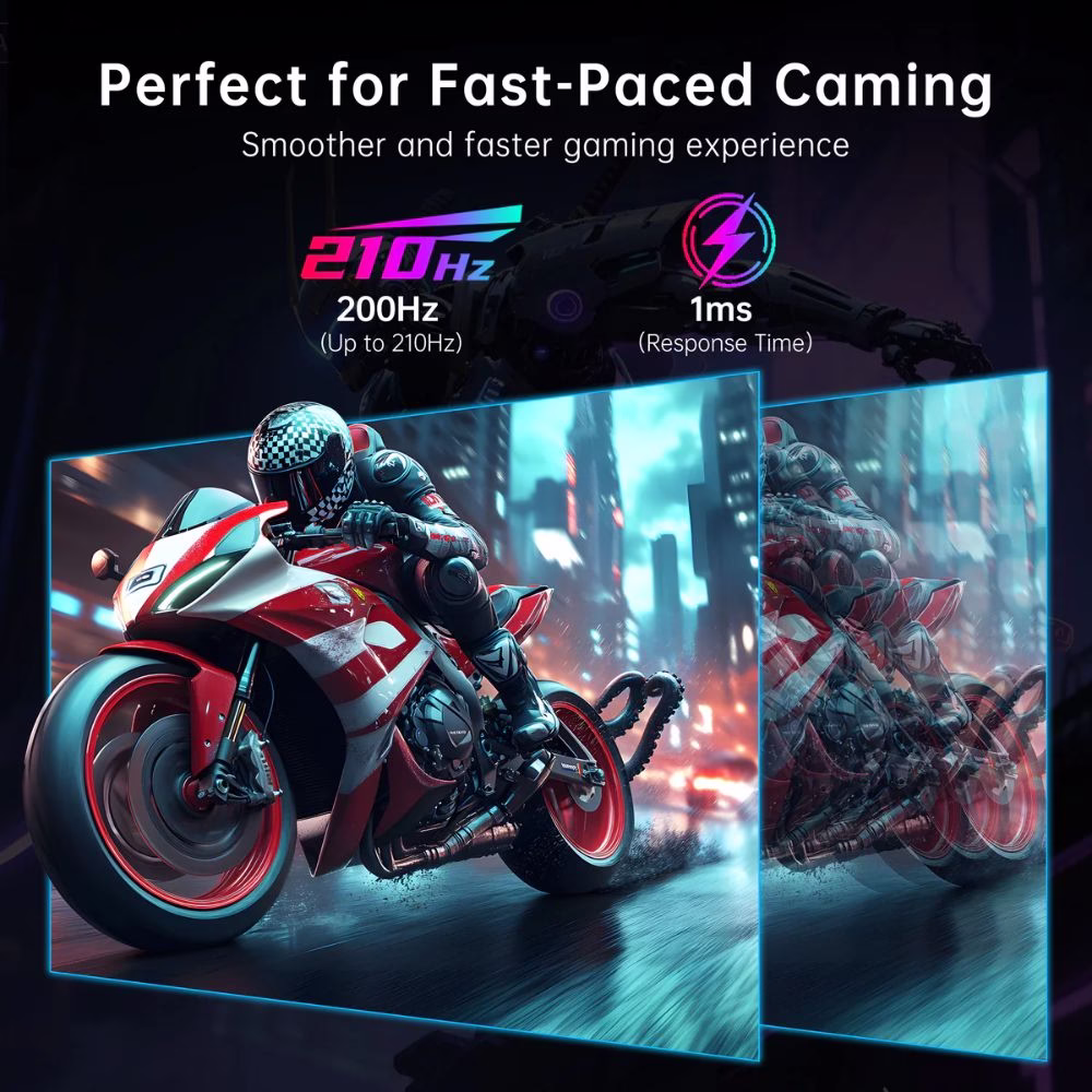 KTC H27T7P 27-Inch 200Hz QHD (2560×1440) Fast IPS Gaming Monitor - 3-Years Warranty