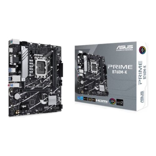 ASUS Prime B760M-K Motherboard - Intel LGA 1700, B760, DDR5, mATX