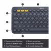 Logitech K380 Multi-Device Bluetooth Keyboard – Black - Image 2