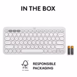 Logitech K380 Multi-Device Bluetooth Keyboard – White - Image 5