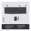 Logitech MK235 Wireless Combo Keyboard and Mouse – Black - Image 2