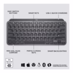Logitech MX Keys Mini Minimalist Wireless Keyboard – Black - Image 2