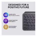 Logitech MX Keys Mini Minimalist Wireless Keyboard – Black - Image 3