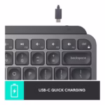 Logitech MX Keys Mini Minimalist Wireless Keyboard – Black - Image 4