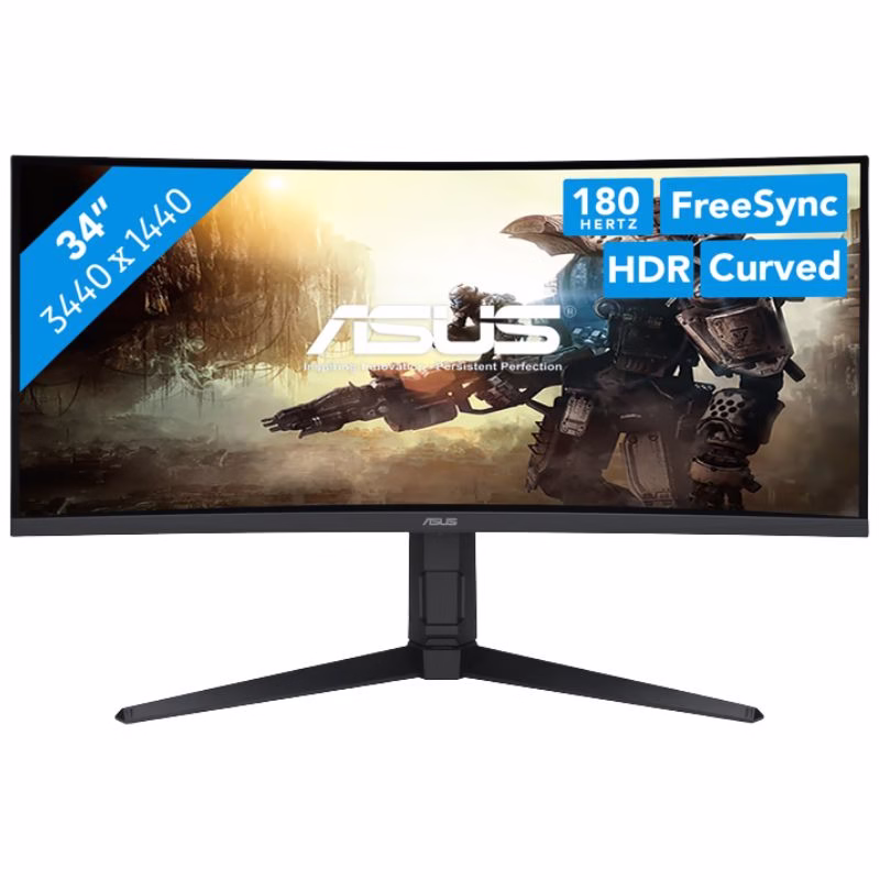 ASUS TUF VG34VQL3A 34 inch WQHD (3440 x 1440) 180Hz Curved Gaming Monitor