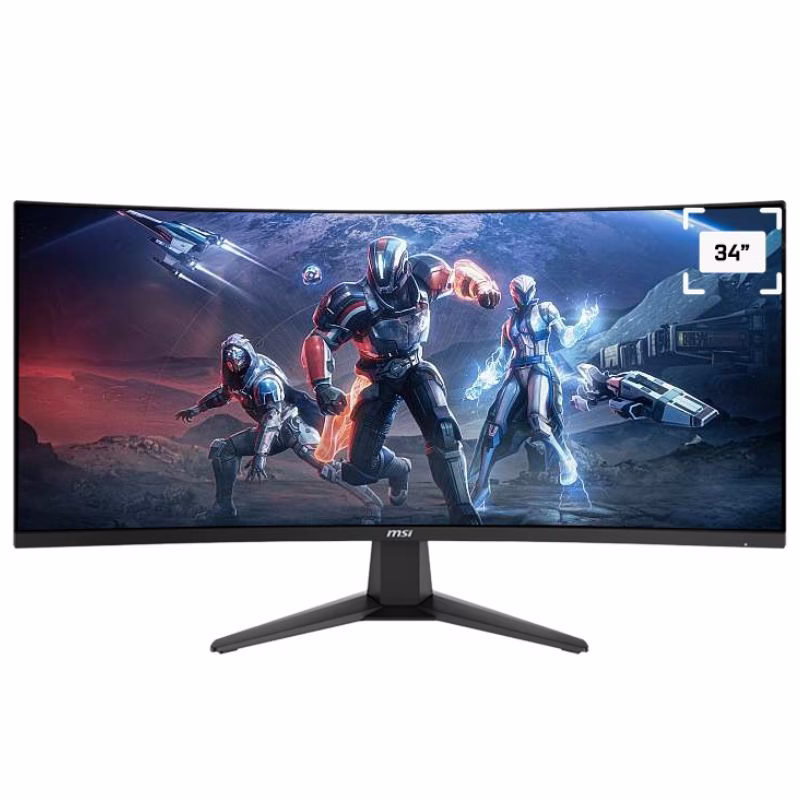 MSI MAG 346CQ 34-inch 3440 x 1440 (UWQHD) 180Hz Curved Gaming Monitor – Black