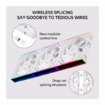 Thermalright TL-M12QW ARGB 120m (3-Pack Fans) – White - Image 2