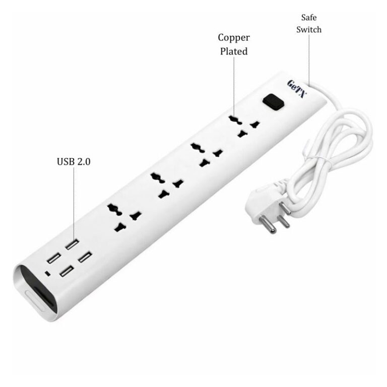 GETX MTS-160E Extension Socket with USB Charging Ports