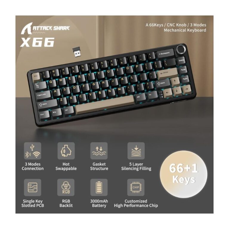 ATTACK SHARK X66 RGB Keyboard